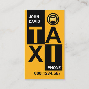 TAXI-block för Kreativ snyggt Visitkort