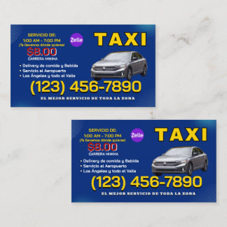 TAXI BUSINESS CARD VISITKORT