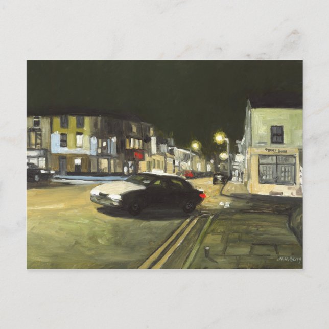 Taxi Cab, Cardiff, Wales, Förenade kungariket Vykort (Framsida)