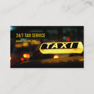 Taxi, Cab, Driver, Transport, Affärskort Visitkort