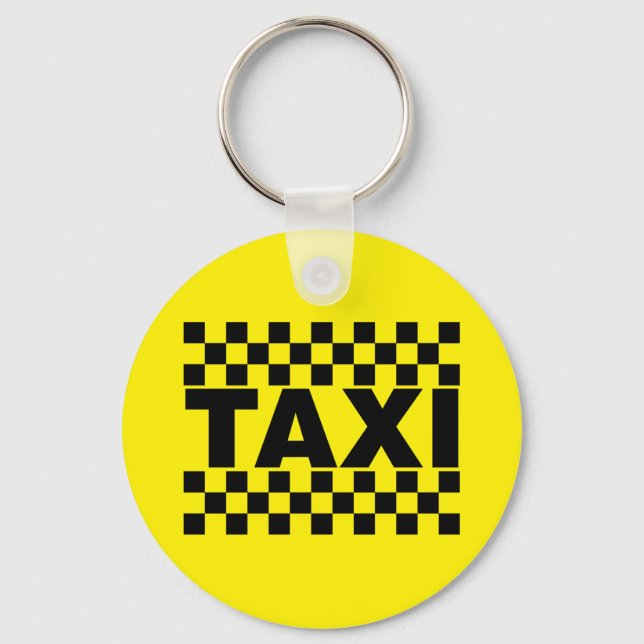 Taxi Cab Nyckelring (Framsida)