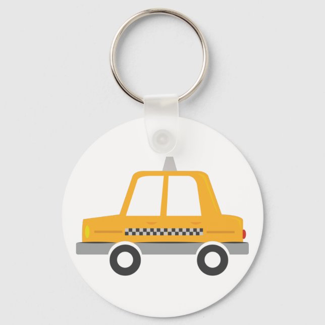 Taxi Cab Nyckelring (Framsida)