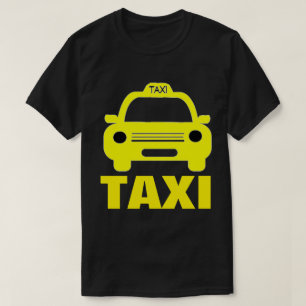 Taxi Cab och Text om Manar Basic Mörk T-Shirt