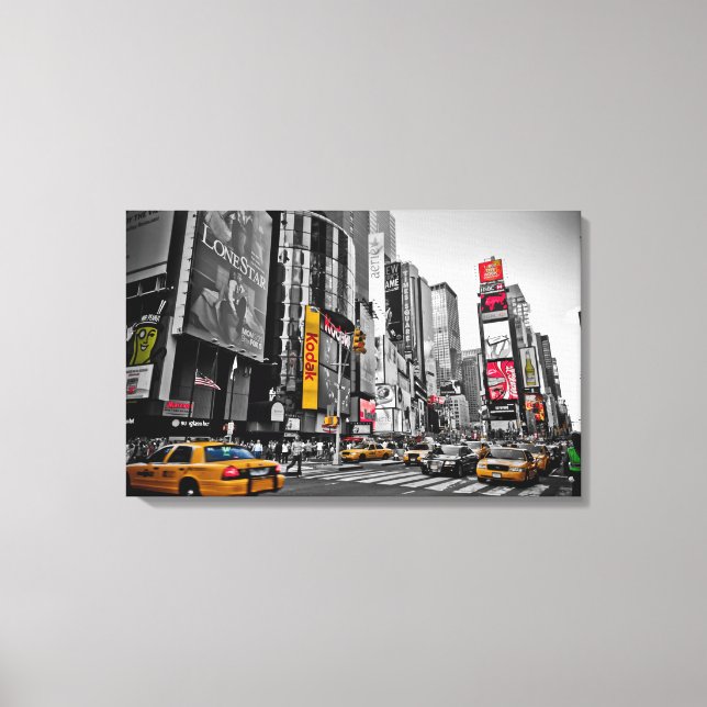 taxi Cabs City Hustle Wall Art Canvastryck (Framsida)