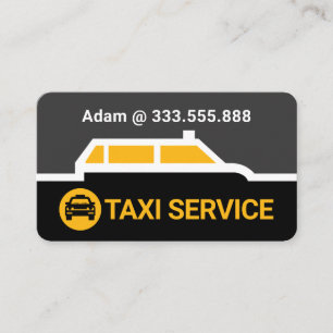 Taxi Car Gräns Rutt Linje Visitkort
