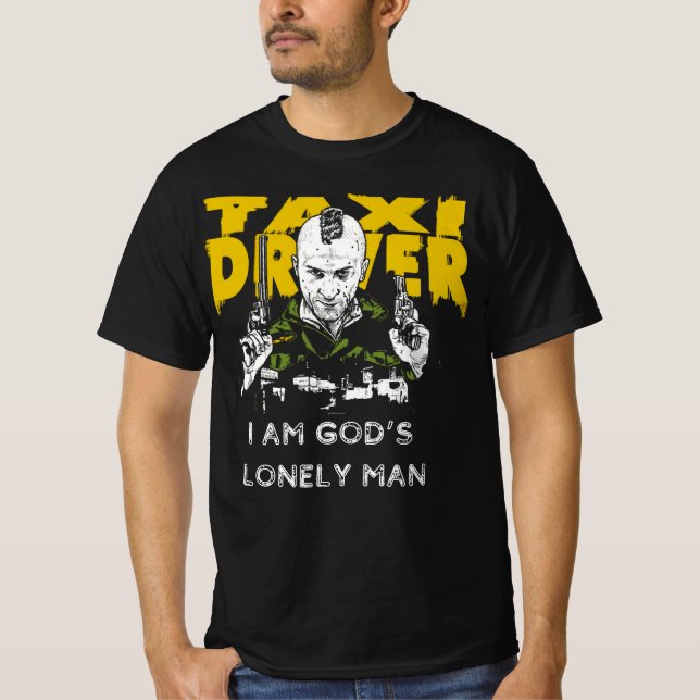 Taxi-chaufför - jag är Guds ensamstående man T Shirt (Framsida)