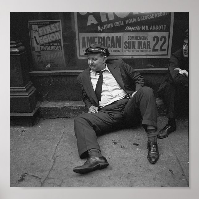 Taxi chaufför på St. Louis Riverfront Poster (Framsidan)