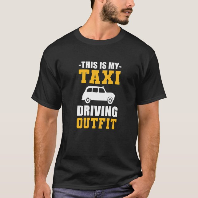 Taxi-chaufför T Shirt (Framsida)