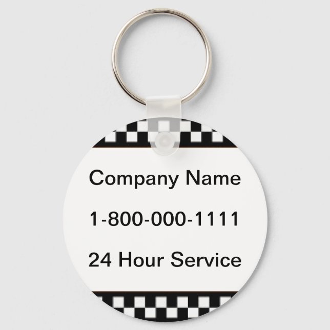 Taxi Company Keychain Nyckelring (Framsida)