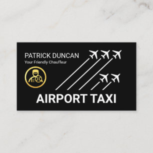 Taxi Flygplan Flygplats Landningsbana Visitkort