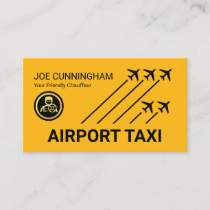 Taxi Flygplan Flygplats Landningsbana Visitkort