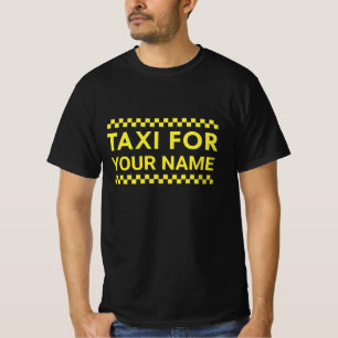 Taxi för ditt namn t shirt