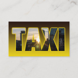 Taxi förarhytten gult taxi stadskylt visitkort