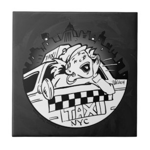 Taxi Girl Kakelplatta