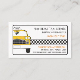 Taxi Gult Cab Affärskort Visitkort