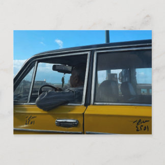 Taxi i Alexandria Postcard Vykort