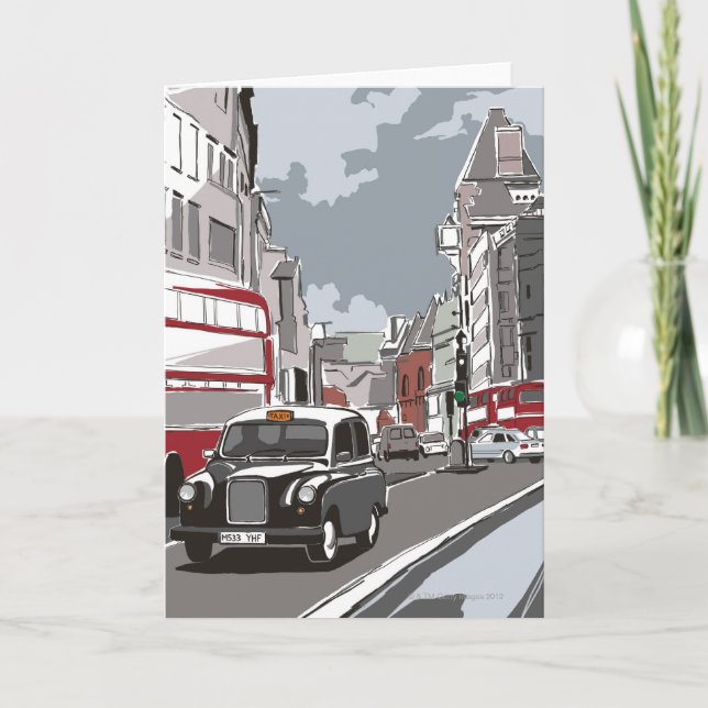Taxi i London Kort (Framsida)