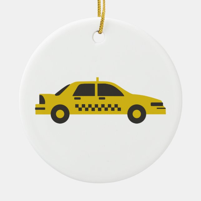 Taxi Julgransprydnad Keramik (Framsidan)