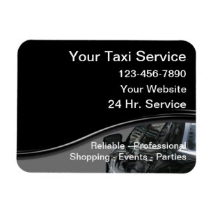 Taxi Magnetiska Affärskort Magnet