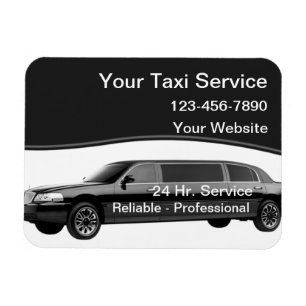 Taxi Magnetiska Affärskort Magnet