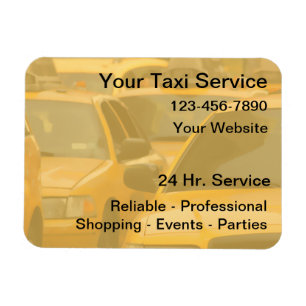 Taxi Magnetiska Affärskort Magnet