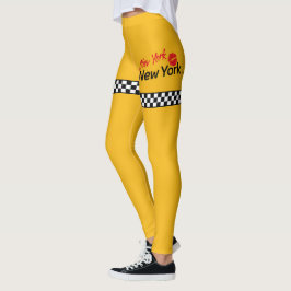 Taxi New York & Red Kiss Leggings