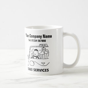 Taxi och biluthyrning, Tecknad Mugg