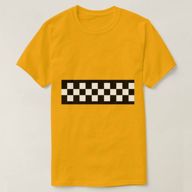 Taxi Rand Mönster T Shirt (Design framsida)