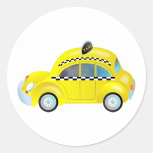 Taxi Runt Klistermärke