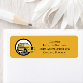 Taxi Service Returadress Etikett