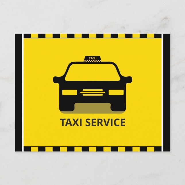 Taxi Service Vykort (Framsida)