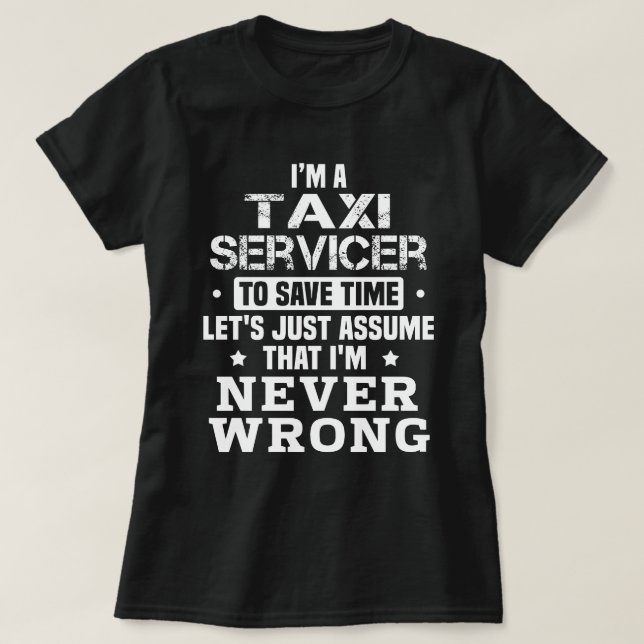 Taxi Servicer T Shirt (Design framsida)
