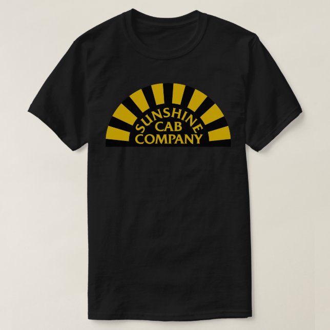Taxi Sunshine Cab Company 1970 s 1980-talets TV T Shirt (Design framsida)