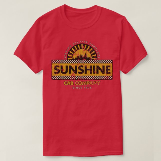Taxi Sunshine Cab Company 1978 T Shirt (Design framsida)