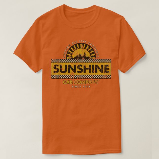 Taxi Sunshine Cab Company 1978 T Shirt (Design framsida)