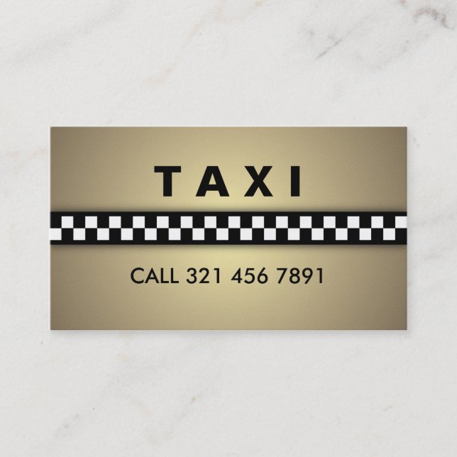 Taxi - visitkortar visitkort (Framsida)
