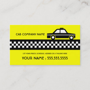 taxicab visitkort