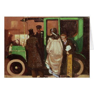 Taxicaben, c.1908-10 hälsningskort