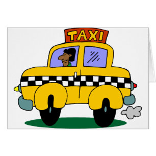 Taxichaufför Hälsningskort