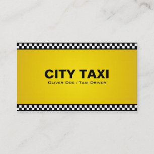 Taxichaufför - visitkortar visitkort