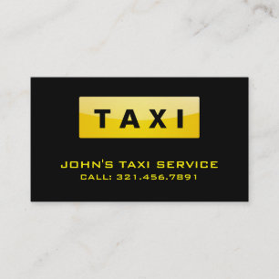 Taxichaufför - visitkortar visitkort