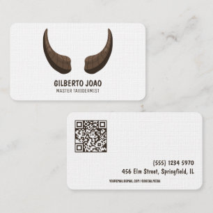 Taxidermist Anpassningsbar QR Visitkort