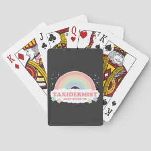 Taxidermist bara Saker! Regnbåge med moln T-S Casinokort