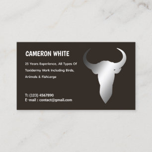 Taxidermist Black Visitkort