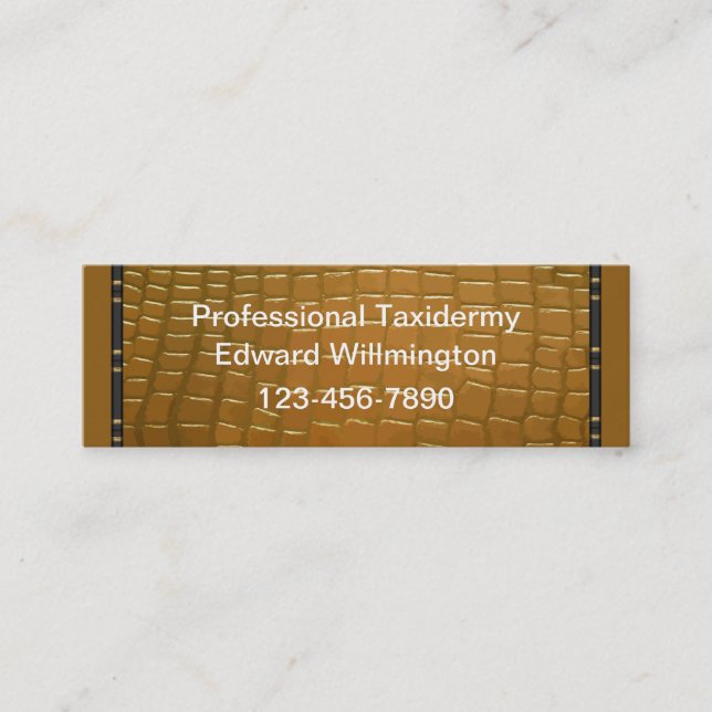 Taxidermyvisitkortar Mini Visitkort (Framsida)