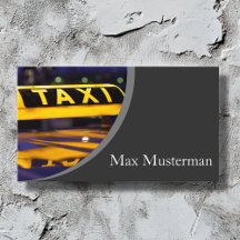 Taxifahrer Visitenkarten