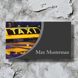 Taxifahrer Visitenkarten Visitkort