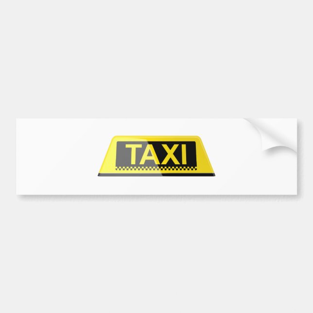 Taxin undertecknar bildekal (Framsidan)