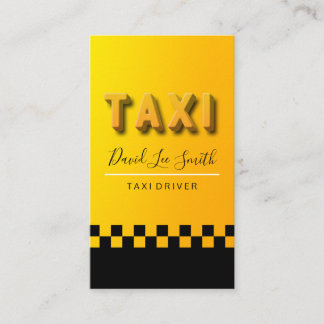 Taxista / Servicio Cab Visitkort