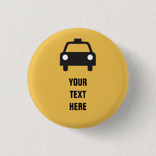 Taxisymbol med beställnings- texttransport knapp